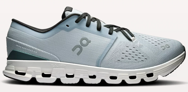 On Cloud X 4 Men's Sneakers – Light Gray & White