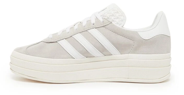 adidas Gazelle Bold Women's Platform Sneakers – Grey White | HQ6893