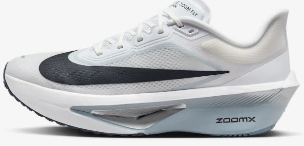 Men's Nike Zoom Fly 6 Running Shoes - White / Black