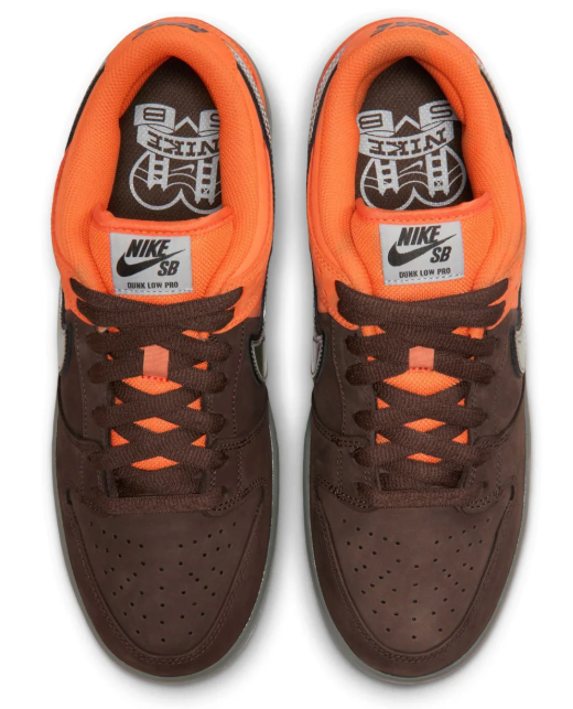 Nike SB Muni Fast Pass Dunk Low Pro Shoes - Safety OrangeWolf GreyBaroque Brown(129)