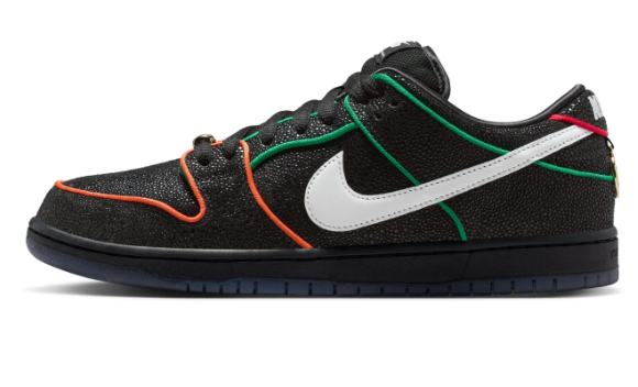 Nike SB Dunk Low Pro QS Black / White / Challenge Red