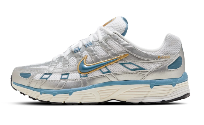 Nike P-6000 'Metallic Silver Aegean Storm' Sneakers