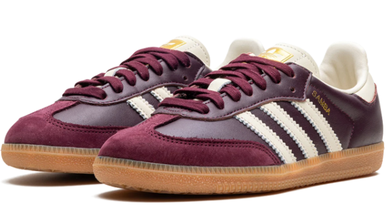 adidas Samba OG Women's Sneakers – Maroon / Cream White
