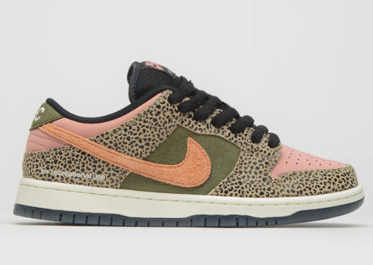 Nike SB x Arts-Rec Dunk Low Pro Shoes - Khaki  Amber Brown - Rough Green - Rust Pink（106）