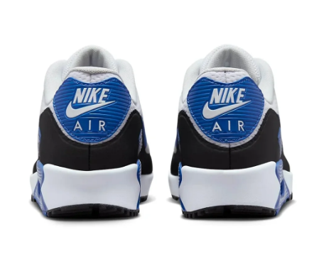 Nike Air Max 90 Golf Shoes – White Black Blue
