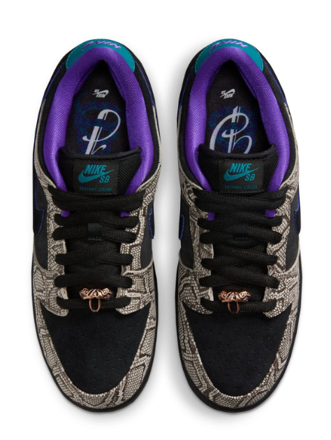 Nike SB Dunk Low Dashawn Jordan 'Snake Skin Black Fierce Purple'