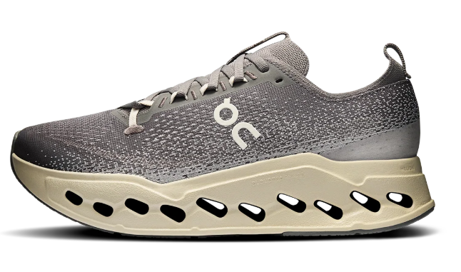 On Cloudsurfer Max Running Shoes | Grey/Cream