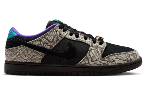 Nike SB Dunk Low Dashawn Jordan 'Snake Skin Black Fierce Purple'